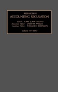 Cover: Research in Accounting Regulation: v. 11 - JAI Press Inc.