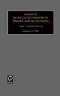 Cover: Advances in Quantitative Analysis of Finance and Accounting - JAI Press Inc.