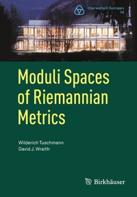 Abbildung von: Moduli Spaces of Riemannian Metrics - Birkhäuser