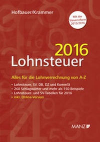 Enlarge image Cover: Lohnsteuer 2016 - Manz