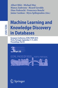 Enlarge image Cover: Machine Learning and Knowledge Discovery in Databases - Springer