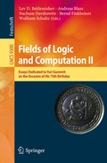 Cover: Fields of Logic and Computation II - Springer