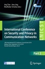 Cover: International Conference on Security and Privacy in Communication Networks - Springer