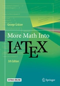 Cover: More Math Into LaTeX - Springer