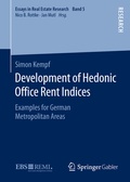 Cover: Development of Hedonic Of?ce Rent Indices - Springer Gabler