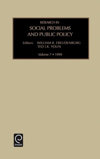 Enlarge image Cover: Research in Social Problems and Public Policy - JAI Press Inc.