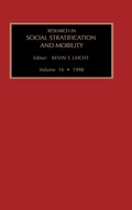 Cover: Research in Social Stratification and Mobility: v. 16 - JAI Press Inc.