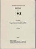Cover: POTENZ - ETH Z&uuml;rich Inst. f. Geod&auml;sie u. Photogrammetrie