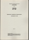 Cover: Departement Geod&auml;tische Wissenschaften - ETH Z&uuml;rich Inst. f. Geod&auml;sie u. Photogrammetrie