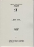 Cover: Vibration Analysis for Airborne Gravimetry - ETH Z&uuml;rich Inst. f. Geod&auml;sie u. Photogrammetrie