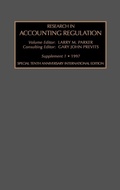 Cover: Research in Accounting Regulation: Tenth Anniversary, Special International Edition Supplement 1 - JAI Press Inc.