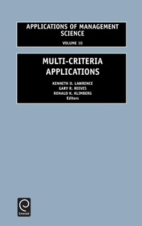 Enlarge image Cover: Multi-Criteria Applications - JAI Press Inc.