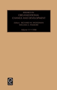Enlarge image Cover: Research in Organizational Change and Development - JAI Press Inc.