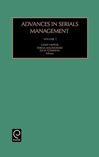 Enlarge image Cover: Advances in Serials Management - JAI Press Inc.
