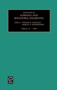 Enlarge image Cover: Advances in Learning and Behavioural Disabilities - JAI Press Inc.