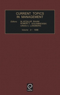 Enlarge image Cover: Current topics in management - JAI Press Inc.