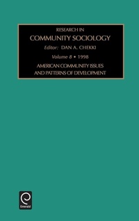 Enlarge image Cover: American Community Issues and Patterns of Development - JAI Press Inc.