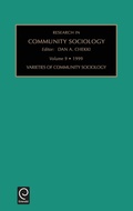 Cover: Varieties of Community Sociology - JAI Press Inc.