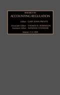 Cover: Research in Accounting Regulation: Volume 13 - JAI Press Inc.