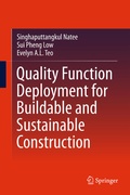 Cover: Quality Function Deployment for Buildable and Sustainable Construction - Springer