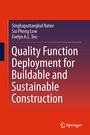 Cover: Quality Function Deployment for Buildable and Sustainable Construction - Springer