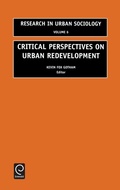 Cover: Critical Perspectives on Urban Redevelopment - JAI Press Inc.