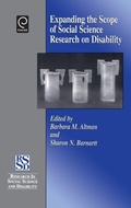 Cover: Expanding the Scope of Social Science Research on Disability - JAI Press Inc.