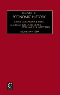 Enlarge image Cover: Research in Economic History - JAI Press Inc.