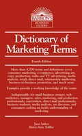 Cover: Dictionary of Marketing Terms - Barron's Educational Series Inc.,U.S.