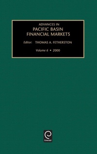 Enlarge image Cover: Advances in Pacific Basin Financial Markets - JAI Press Inc.