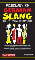 Cover: Dictionary of German Slang - Barron's Educational Series Inc.,U.S.