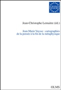 Cover: Jean-Marie Vaysse: cartographies de la pens&eacute;e &agrave; la fin de la m&eacute;taphysique - Georg Olms Verlag