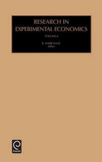 Enlarge image Cover: Research in Experimental Economics - JAI Press Inc.