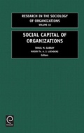 Cover: Social Capital of Organizations - JAI Press Inc.