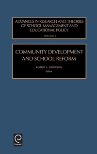 Enlarge image Cover: Community Development and School Reform - JAI Press Inc.