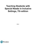 Cover: Teaching Students with Special Needs in Inclusive Settings, Enhanced Pearson Etext with Loose-Leaf Version -- Access Card Package - Pearson