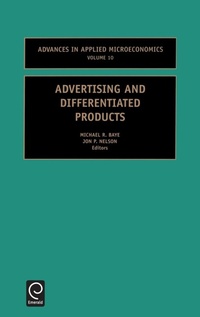 Enlarge image Cover: Advertising and Differentiated Products - JAI Press Inc.