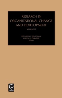 Enlarge image Cover: Research in Organizational Change and Development - JAI Press Inc.
