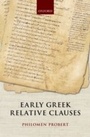 Cover: Early Greek Relative Clauses - OUP eBook