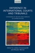 Cover: Deference in International Courts and Tribunals - OUP eBook