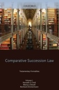 Cover: Comparative Succession Law - OUP eBook