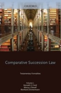 Enlarge image Cover: Comparative Succession Law - OUP eBook
