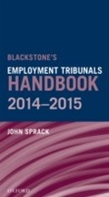 Cover: Blackstone's Employment Tribunals Handbook 2014-15 - OUP Oxford