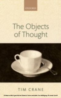 Abbildung von: The Objects of Thought - OUP eBook