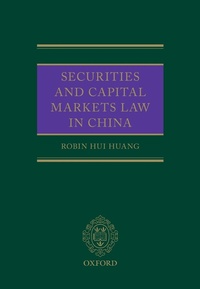 Abbildung von: Securities and Capital Markets Law in China - OUP eBook