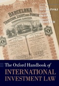 Cover: The Oxford Handbook of International Investment Law - OUP eBook