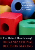 Cover: The Oxford Handbook of Organizational Decision Making - OUP eBook