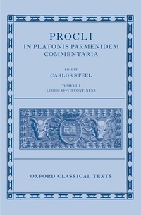 Enlarge image Cover: Procli In Platonis Parmenidem Commentaria III - OUP eBook