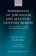 Cover: Sophronius of Jerusalem and Seventh-Century Heresy - OUP eBook