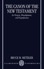 Cover: The Canon of the New Testament - OUP eBook